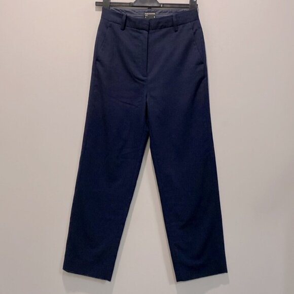 Frank and Oak Jane Navy Blue Straight Leg Pants Size 4 - Picture 2 of 13